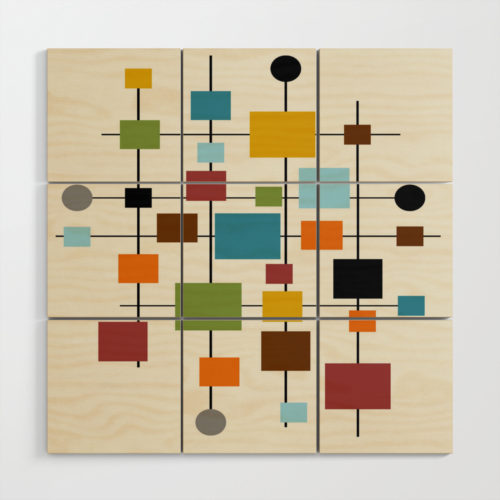 Mid-Century Modern Art 1.3 Wood Wall Art by oldurbanfarmhouse